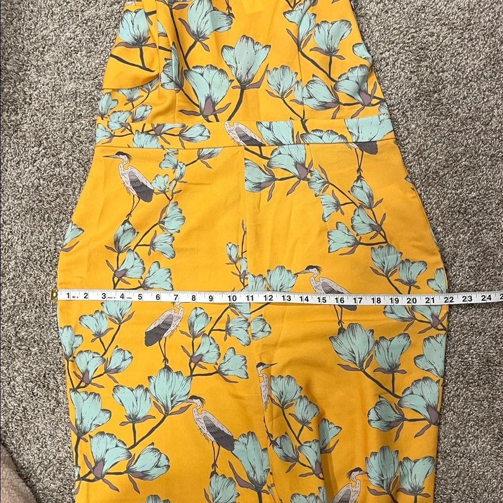 ANTHROPOLOGIE | Varun Bahl Warbler Yellow Floral Jumpsuit NWT Size 12 - Picture 14 of 14